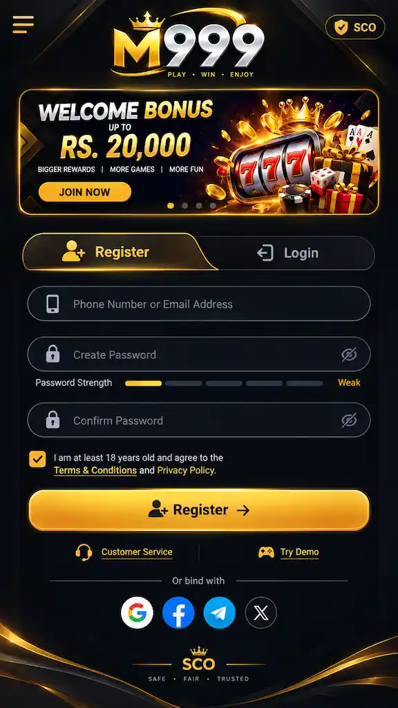 M999 Game interface image