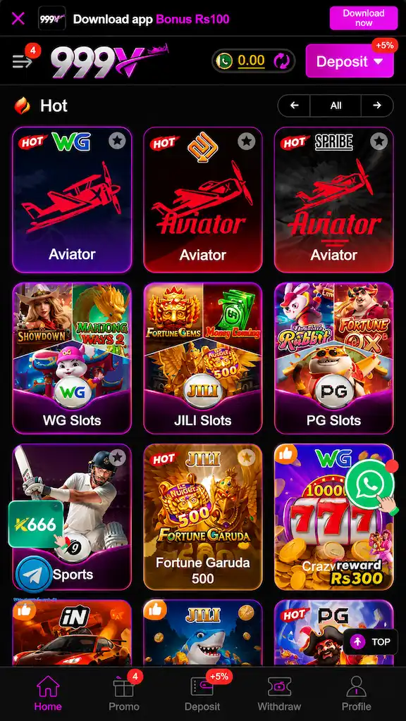999V Game Interface image