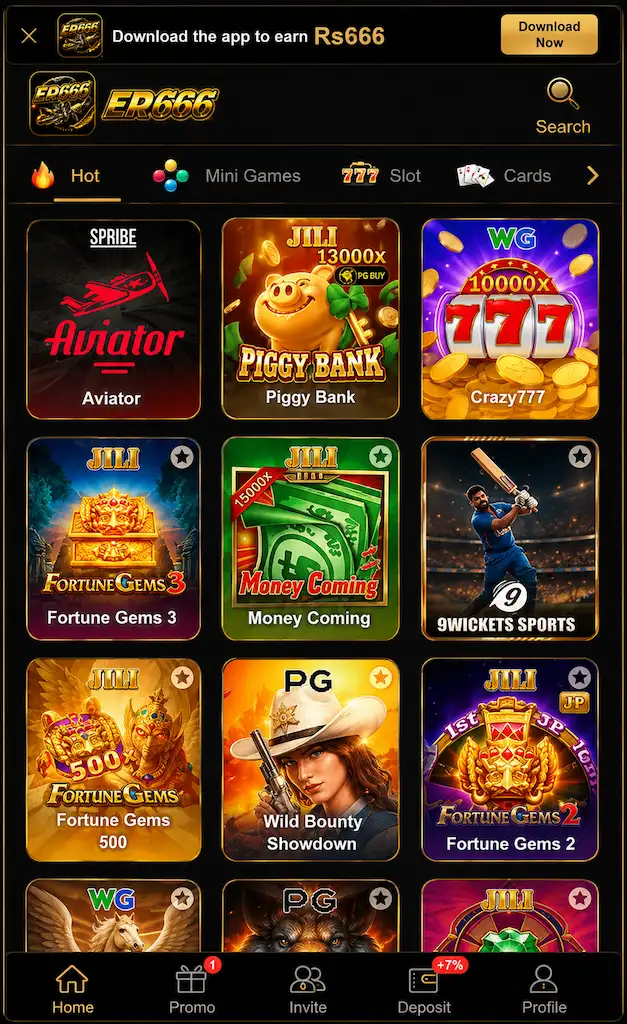 ER666 Game interface image